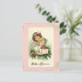 「メリークリスマス」のヴィンテージはがき シーズンポストカード (スタンド正面)