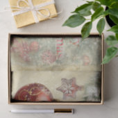 「メリークリスマス」のヴィンテージオーナメント 薄葉紙 (ギフト)