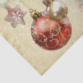 「メリークリスマス」のヴィンテージオーナメント 薄葉紙 (詳細)