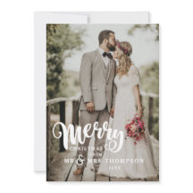メリークリスマス | の結婚写真クリスマスカード
