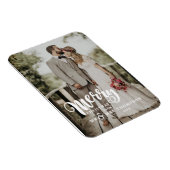 メリークリスマス |の結婚写真クリスマス マグネット (右側)