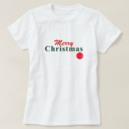 「メリークリスマス」の願いぶら下がったとオーナメント Tシャツ