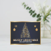「メリークリスマス」はがきこパーソナライズされたき シーズンポストカード (スタンド正面)