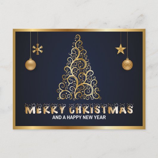 「メリークリスマス」はがきこパーソナライズされたき シーズンポストカード (正面)