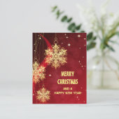 「メリークリスマス」はがきこパーソナライズされたき ポストカード (スタンド正面)