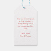 メリークリスマス!はっきりしたタイポグラフィ ギフトタグ (裏面)