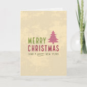 メリークリスマス – まだ暑いと約束する カード (正面)