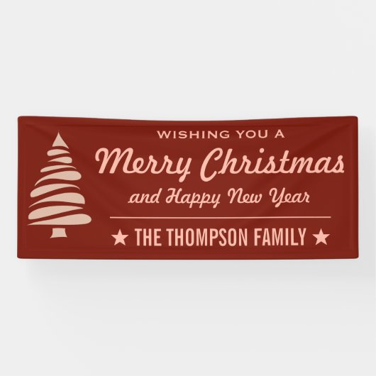 メリークリスマス|を望みますカスタムで赤い休日 横断幕 (横)