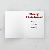 "メリークリスマス"を言いますか、またはあなたの顔カードを締めて下さい シーズンカード (内部)