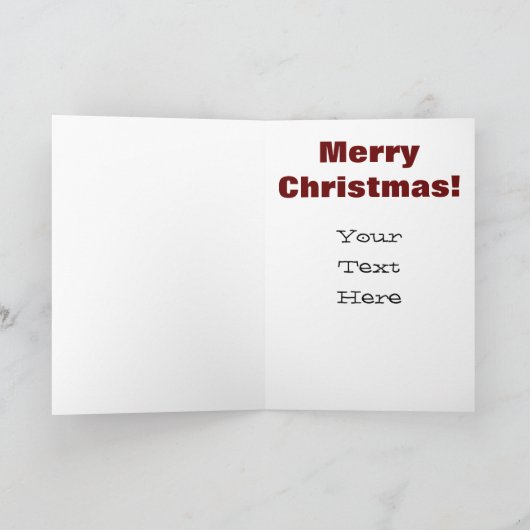 "メリークリスマス"を言いますか、またはあなたの顔カードを締めて下さい シーズンカード (内部)