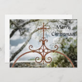 メリークリスマス、アイアンクロス、ホリデーカード シーズンカード (正面/裏面)
