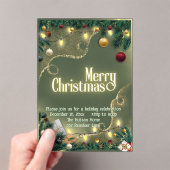 メリークリスマス アクリル招待状 (インサイチュ (ポータブル))