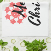 メリークリスマス.アパレル男性へと女性。Tシャツ キッチンタオル (折り畳み)