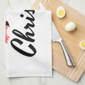 メリークリスマス.アパレル男性へと女性。Tシャツ キッチンタオル (四つ折り)