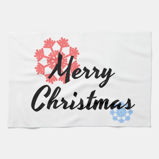 メリークリスマス.アパレル男性へと女性。Tシャツ キッチンタオル (横)