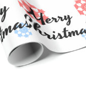 メリークリスマス.アパレル男性へと女性。Tシャツ ラッピングペーパー (ロールコーナー)