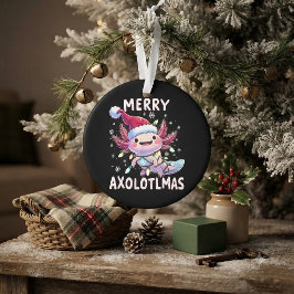 メリークリスマス アホロートル ライト クリスマスツリー オーナメント