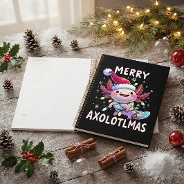 メリークリスマス アホロートル ライト クリスマスツリー プランナー手帳