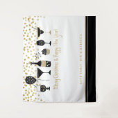 メリークリスマス アーティスティック バーチャルパーティー 背景 名前 タペストリー (正面)