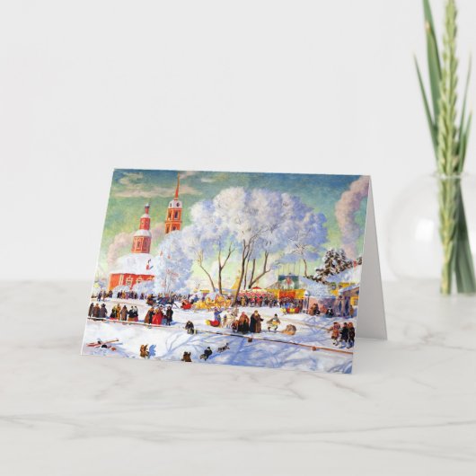 メリークリスマス.アートロシアのクリスマスカード シーズンカード (正面)