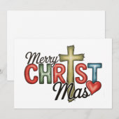 メリークリスマス イエスキリスト マス クロス クリスマス (正面/裏面)
