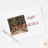 **メリークリスマス**「イタリアンスタイル」と言うシール 長方形シール (封筒)