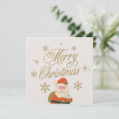 メリークリスマス インビテーションカード 招待状 (スタンド正面)