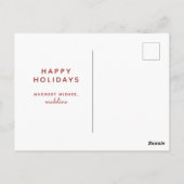 メリークリスマス |ウィンターホリデー格言はがき ポストカード (裏面)