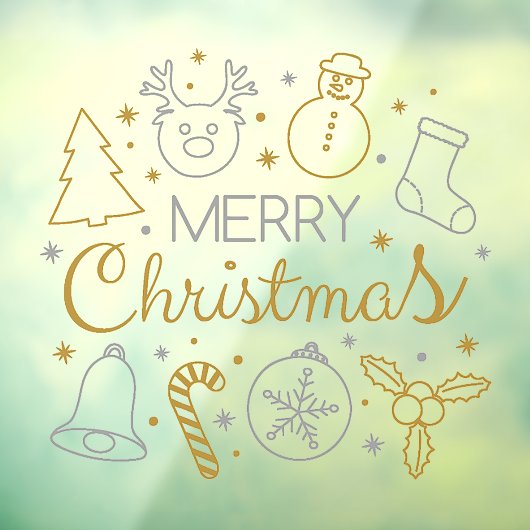 メリークリスマス ウィンドウサイン (シート3)