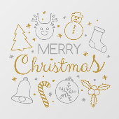 メリークリスマス ウィンドウサイン (シート)