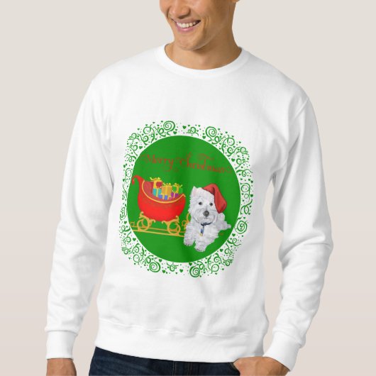 メリークリスマス ウェスティ スウェットシャツ (正面)