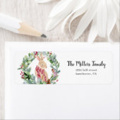 メリークリスマス・ウサギ ラベル (インサイチュ)