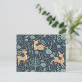 メリークリスマス |ウッドランド・アニマルズのポストカー ポストカード (スタンド正面)