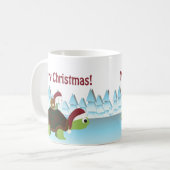メリークリスマス!ウミガメ コーヒーマグカップ (正面左)
