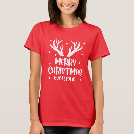 メリークリスマス エブリワン Tシャツ (正面)