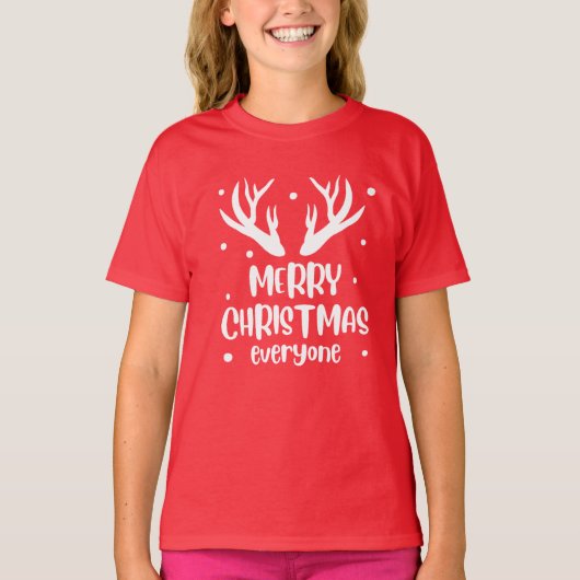 メリークリスマス エブリワン Tシャツ (正面)