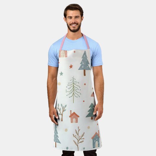 メリークリスマス! エプロン (着用した状態)