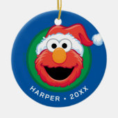 メリークリスマス エルモ セラミックオーナメント (正面)