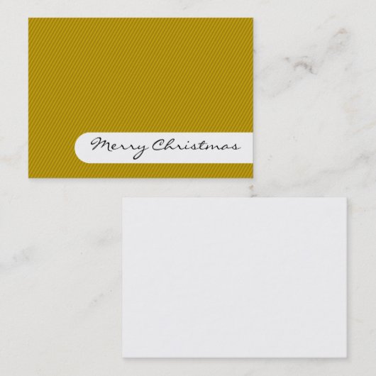 メリークリスマス – エレガントストライプ製品 – 名刺 (正面/裏面)