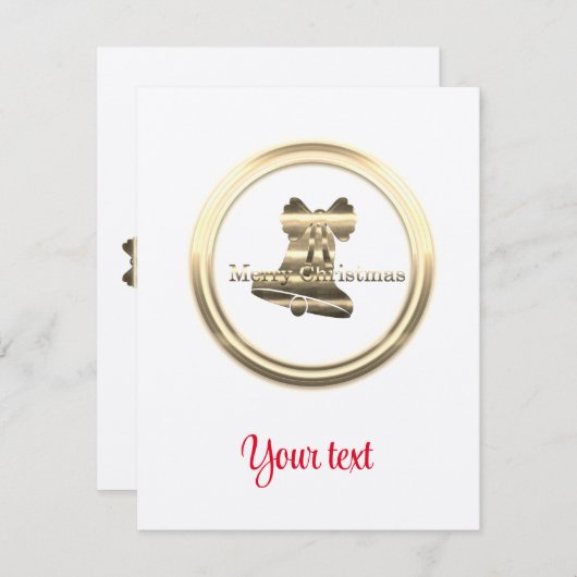 メリークリスマス エンクロージャーカード (正面/裏面)