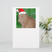 メリークリスマス オレンジタビー子猫 便箋 (スタンド正面)