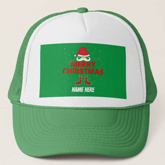 メリークリスマス オーダーメイド キャップ (正面)