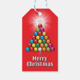 メリークリスマス オーダーメイド ゴルフ モノグラム デザイン ギフトタグ