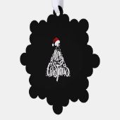 メリークリスマス オーナメントカード (左)