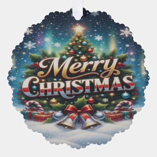 メリークリスマス オーナメントカード (正面)