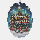 メリークリスマス オーナメントカード (左)