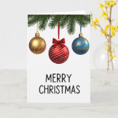 メリークリスマス オーナメント カード (黄色い花)