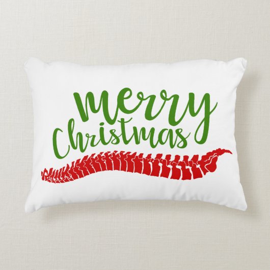 メリークリスマス、カイロプラクティッククリスマス アクセントクッション (正面)