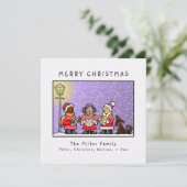 「メリークリスマス」カスタムカロラおもしろいー シーズンカード (スタンド正面)