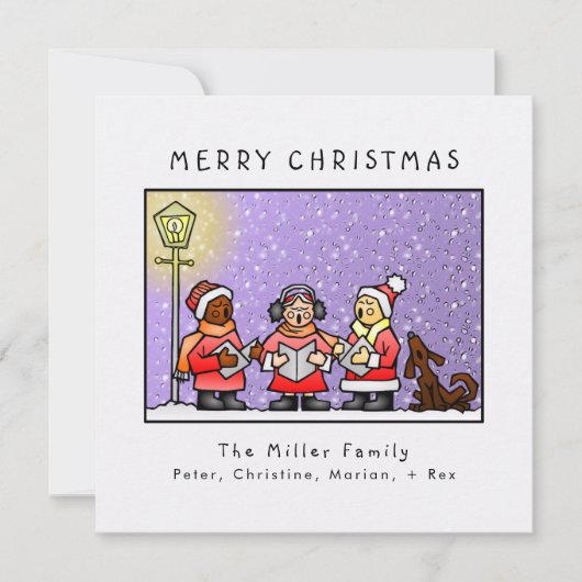 「メリークリスマス」カスタムカロラおもしろいー シーズンカード (正面)